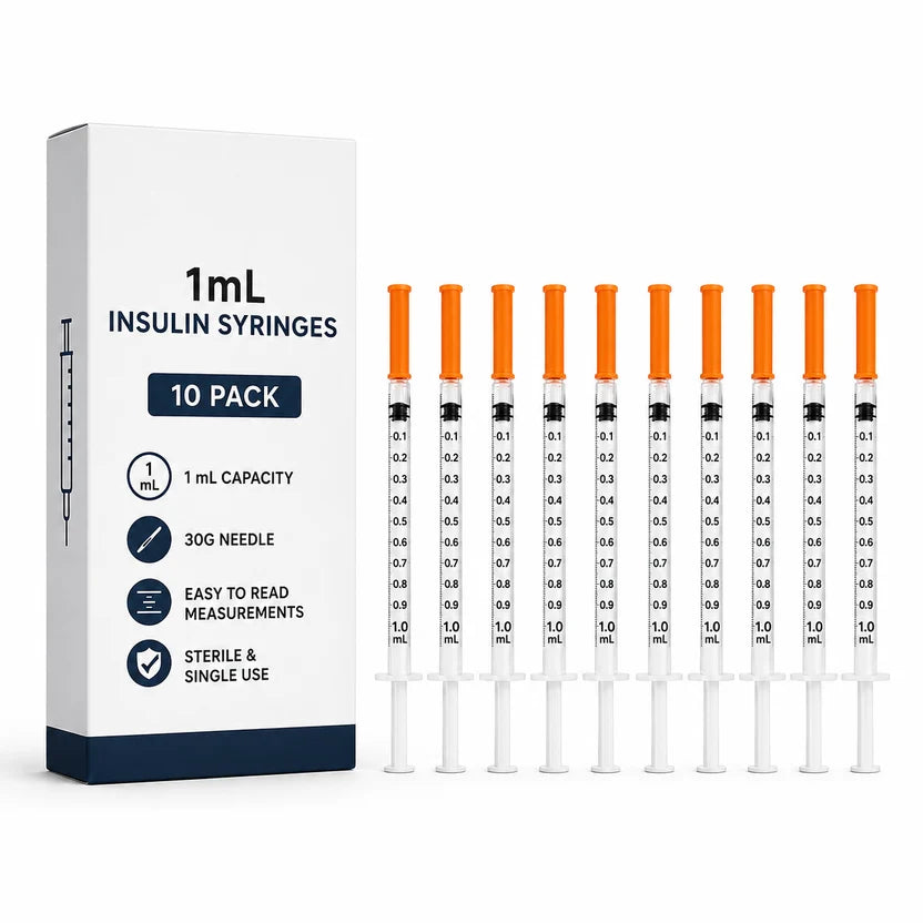 10 Pack 1ml Syringe's